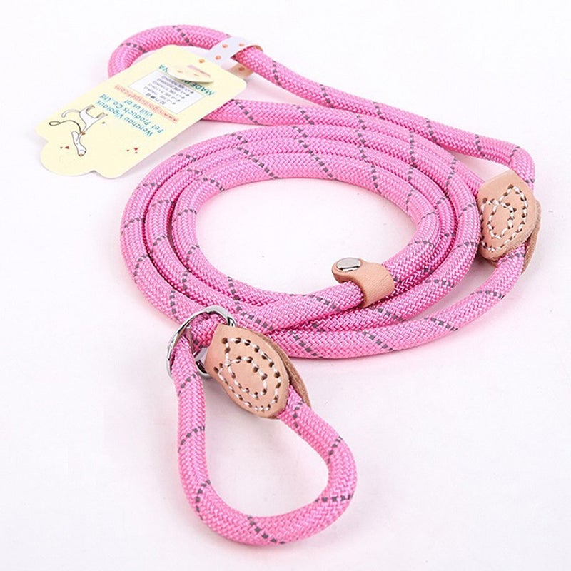 Coolrunner 5 FT Highly Reflective Nylon Dog Leash Standard Training Adjustable Pet Slip Lead for Small and Medium Dogs(10-80 lb) - Image 1